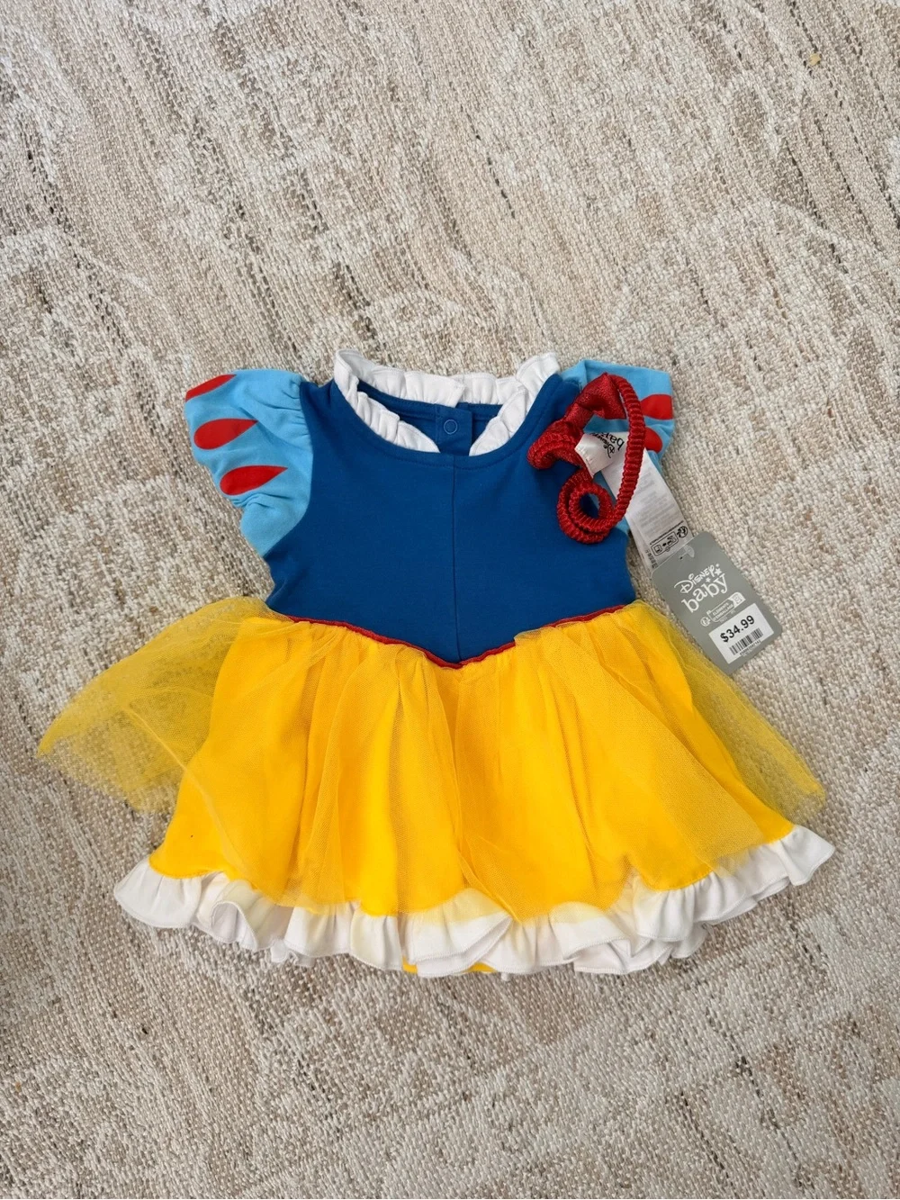 NWT Disney Baby Snow White Costume Bodysuit